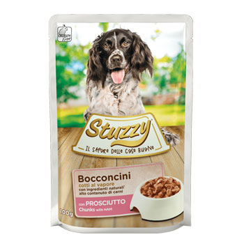 STUZZY DOG BUSTE BOCCONCINI AL PROSCIUTTO 100GR