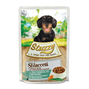 STUZZY DOG SFILACCETTI CONIGLIO/ORTAGGI 100GR