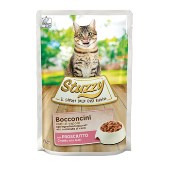STUZZY CAT BOCCONCINI AL PROSCIUTTO BUSTA 85GR