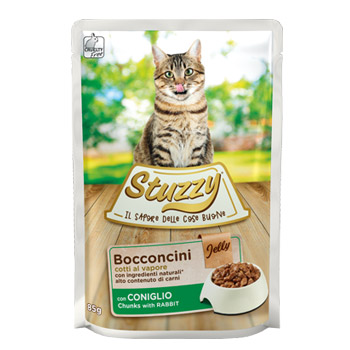 STUZZY CAT BOCCONCINI JELLY AL CONIGLIO BUSTA 85GR