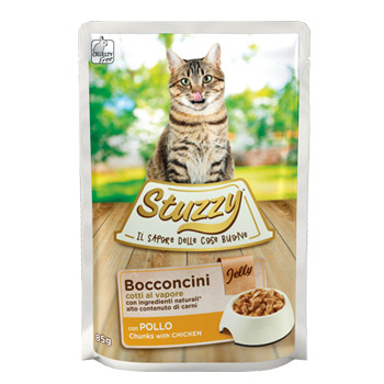 STUZZY CAT BOCCONCINI JELLY POLLO BUSTA 85GR