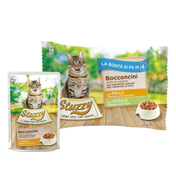 STUZZY CAT BOCCONCINI POLLO/VITELLO BUSTE 4*85GR
