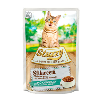 STUZZY CAT SFILACCETTI CONIGLIO BUSTA 85GR