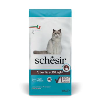 SCHESIR GATTO DRY STERILIZZATO PESCE 10KG