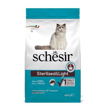 SCHESIR GATTO DRY STERILIZZATO PESCE 400 GR