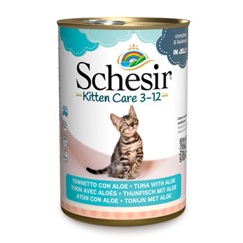 SCHESIR CAT KITTEN TONNO E ALOE 140GR