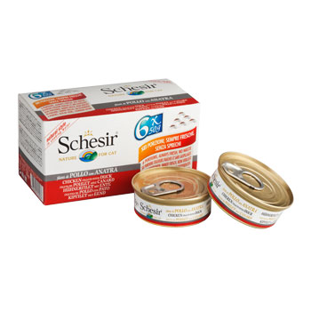 SCHESIR MULTIPACK 6x50gr Filetti Pollo/Anatra