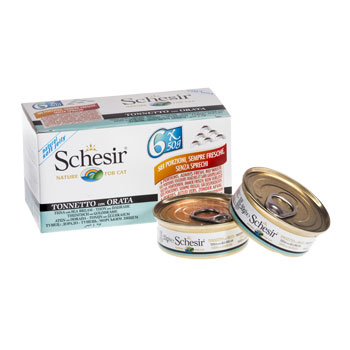 SCHESIR MULTIPACK CAT 6x50gr Tonno e Orata