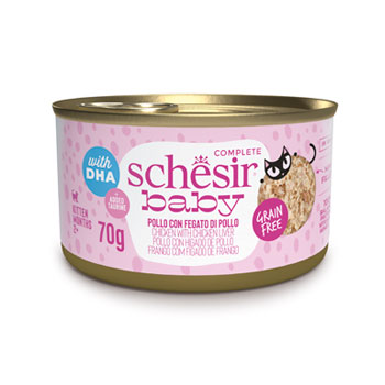 SCHESIR BABY CAT POLLO/FEGATO 70GR