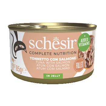 SCHESIR CAT TONNETTO SALMONE 85GR