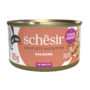 SCHESIR CAT SALMONE NATURALE 85GR