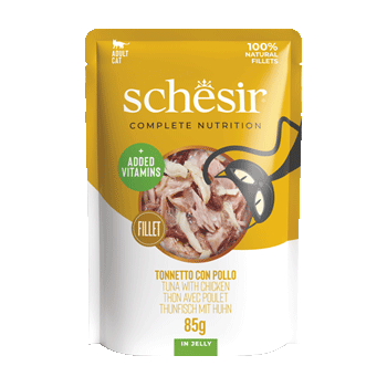 SCHESIR CAT SOFT TONNO/POLLO 85GR