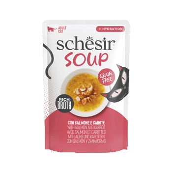 SCHESIR CAT SOUP SALMONE ROSA 40GR