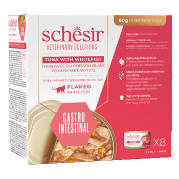 SCHESIR VET LINE CAT GASTROINTESTINAL FILETTI PESCE 8x80GR
