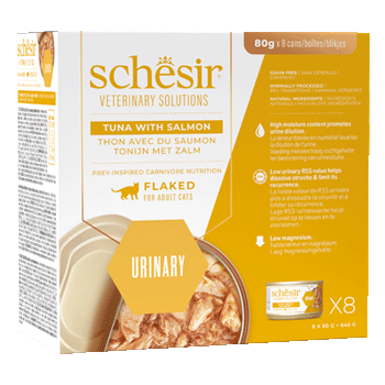 SCHESIR VET LINE CAT URINARY FILETTI PESCE 8x80GR