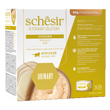 SCHESIR VET LINE CAT URINARY MOUSSE POLLO 8x80GR