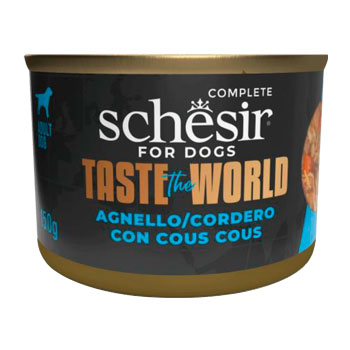 SCHESIR DOG TASTE THE WORLD FILETTI IN BRODO AGNELLO/COUS COUS 150GR