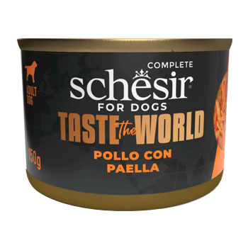 SCHESIR DOG TASTE THE WORLD FILETTI IN BRODO POLLO/PAELLA 150GR