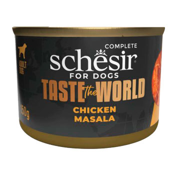 SCHESIR DOG TASTE THE WORLD FILETTI IN BRODO POLLO/MASALA 150GR