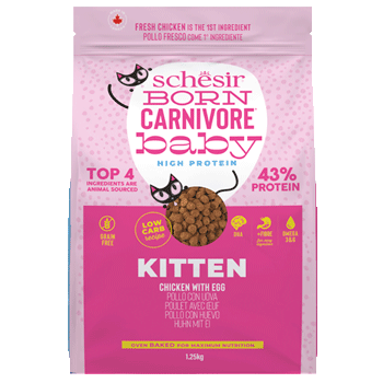SCHESIR DRY CAT BORN POLLO/UOVO BABY 1,25 KG