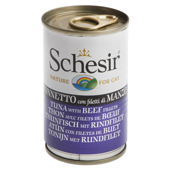 SCHESIR CAT TONNO E MANZO 140GR