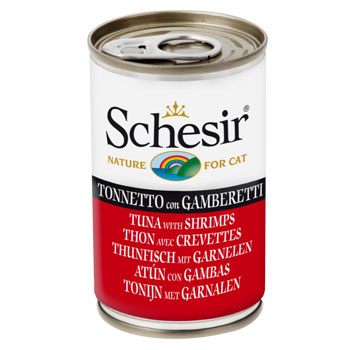SCHESIR CAT TONNO E GAMBERETTI 140GR