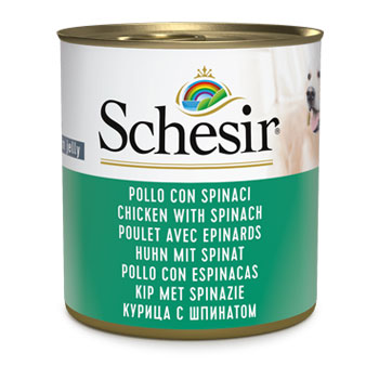 SCHESIR DOG POLLO SPINACI 285GR LATTINA