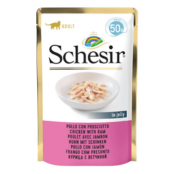 SCHESIR CAT BUSTA DA 50 GR Pollo/Prosciutto