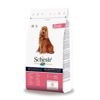 SCHESIR DRY DOG MEDIUM PROSCIUTTO 3KG