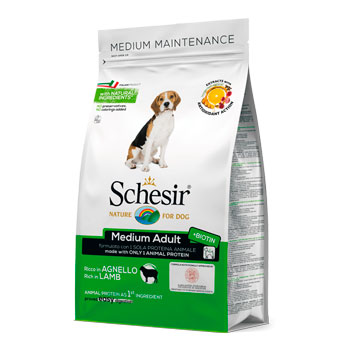 SCHESIR DRY DOG MEDIUM AGNELLO 12KG