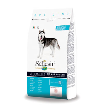 SCHESIR DRY DOG MEDIUM PESCE 12KG