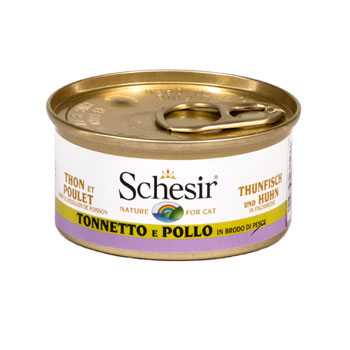 SCHESIR CAT BRODO TONNO/POLLO 70GR