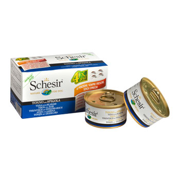 SCHESIR DOG MULTIPACK 4x85 gr Tonnetto/Spigola