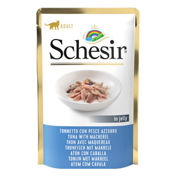 SCHESIR CAT TONNETTO/PESCE AZZURRO BUSTA 85GR