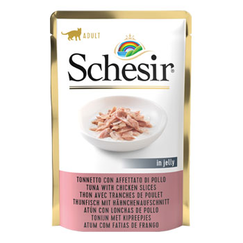 SCHESIR CAT TONNETTO/AFFETTATO di POLLO BUSTA 85GR