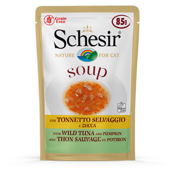 SCHESIR CAT SOUP TONNO/ZUCCA 85GR