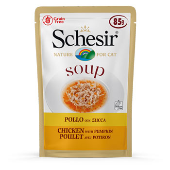 SCHESIR CAT SOUP POLLO/ZUCCA 85GR