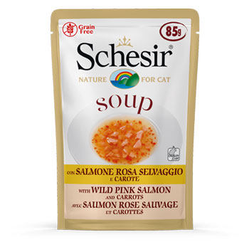 SCHESIR CAT SOUP SALMONE ROSA 85GR