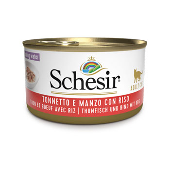 SCHESIR AL NATURALE CON RISO 85 GR Tonnetto/Manzo/Riso