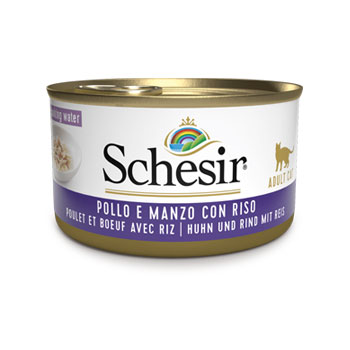 SCHESIR POLLO/MANZO/RISO 85GR