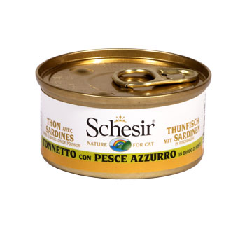 SCHESIR CAT IN BRODO 70 GR Tonnetto/Pesce azzurro