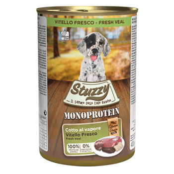STUZZY DOG MONOPROTEIN PUPPY VITELLO 400 GR