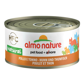 ALMO NATURE CAT NATURAL LATTINA 70 GR Pollo Tonno