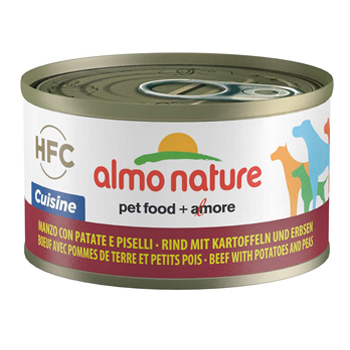 ALMO NATURE DOG CUISINE LATTINA da 95 gr Manzo/Patate/Piselli