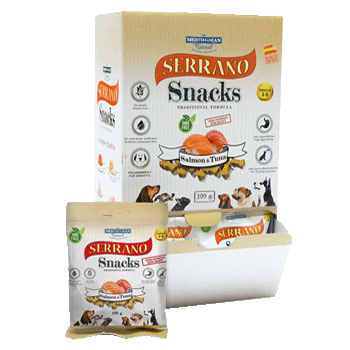 SERRANO SNACKS SALMONE Display 25PZ 85GR