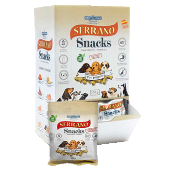 SERRANO SNACKS PUPPIES Display 25PZ 85GR