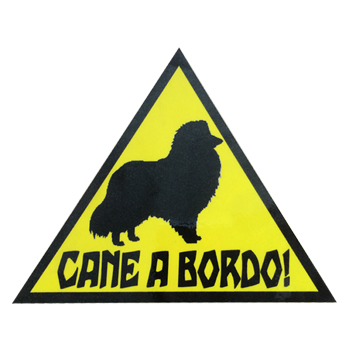 ADESIVO CANE A BORDO GIALLO