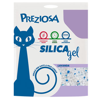 PREZIOSA SILICA GEL LETTIERA PROFUMATA LAVANDA 6,5 KG