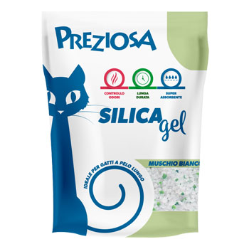 PREZIOSA SILICA GEL PROFUMATA MUSCHIO BIANCO 2,25KG