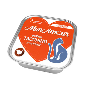 MONAMOUR CAT STERILISED TACCHINO E VERDURE 100 GR